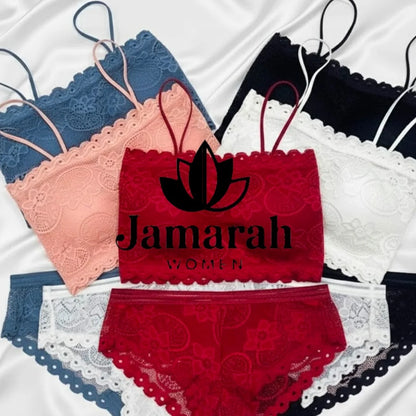 Ladies Stylish Lace Bralette Panty