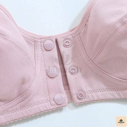 Women's Front-Open Cotton Bra Pack of 2 