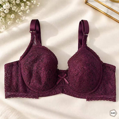 Women's Pack of 2 Imported Wired Full Lace Non-Padded Push-Up Bra
