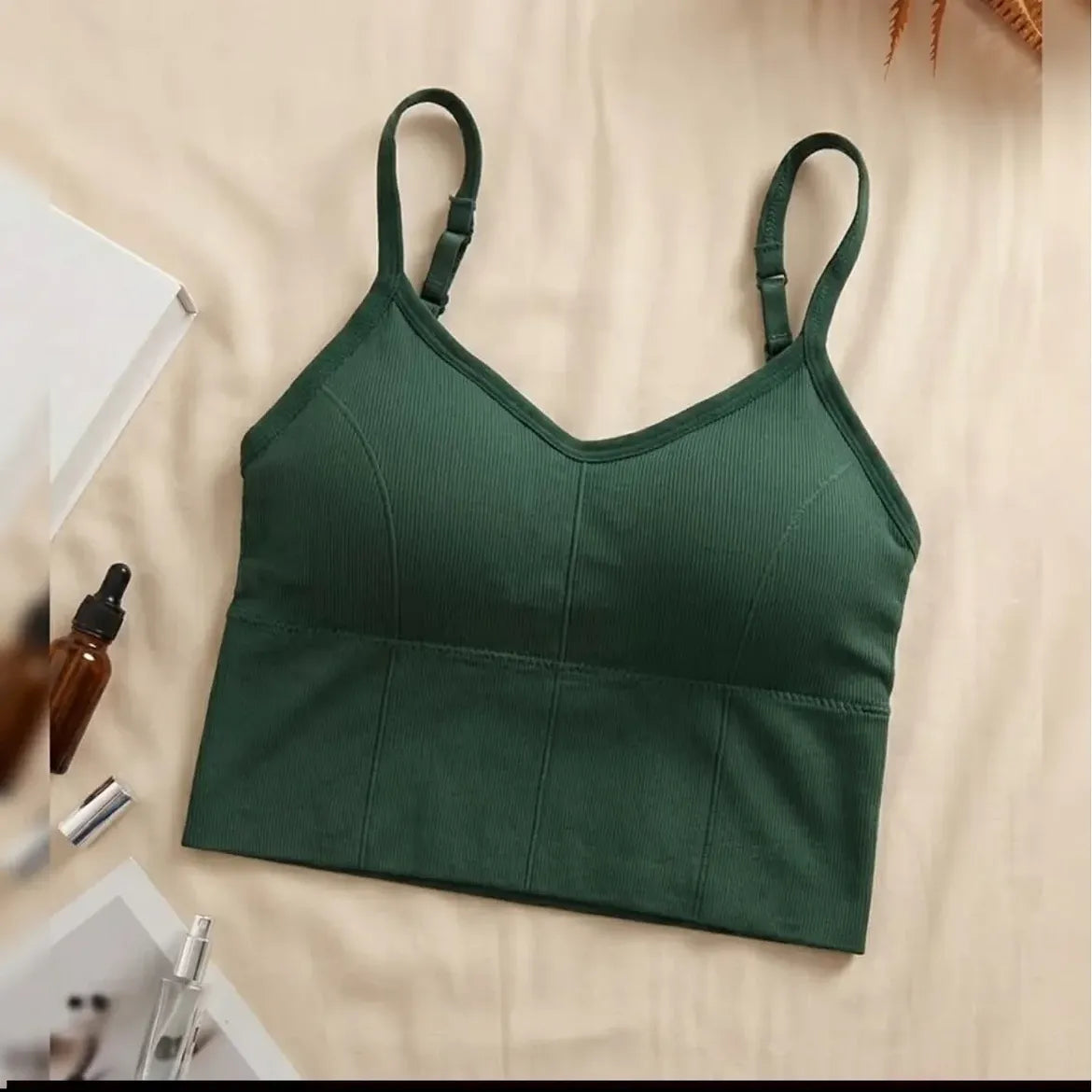 Ribbed Seamless Bras Pack of 3