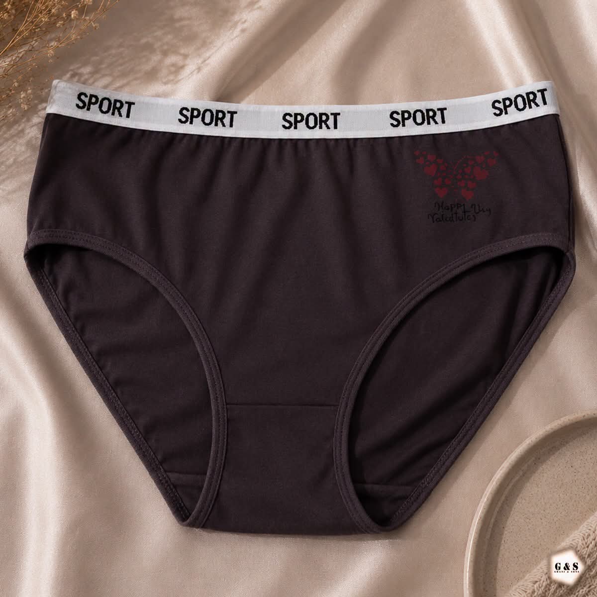 Women's Sport-Elastic Cotton Panties 