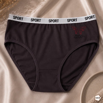 Women's Sport-Elastic Cotton Panties 