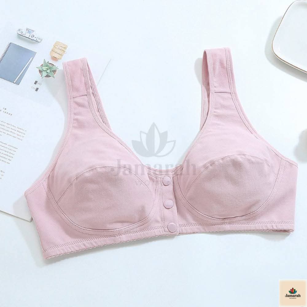 Women's Front-Open Cotton Bra Pack of 2 