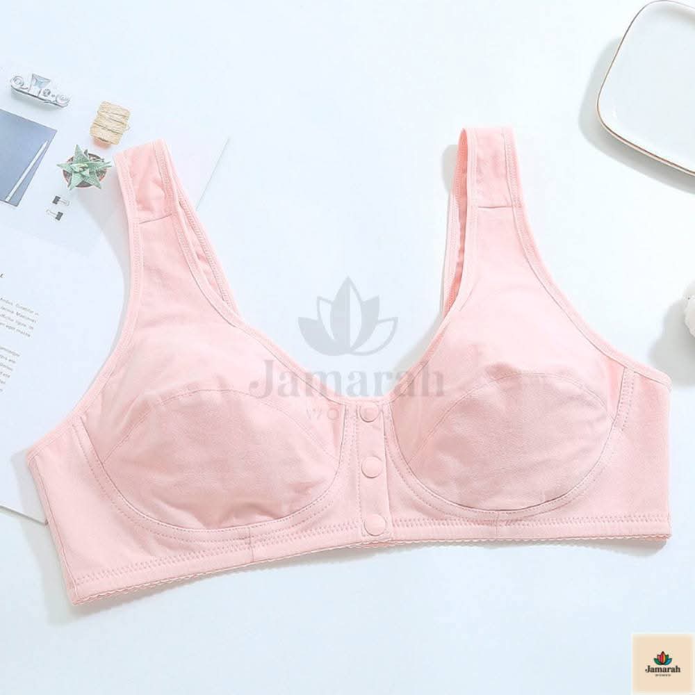 Women's Front-Open Cotton Bra Pack of 2 