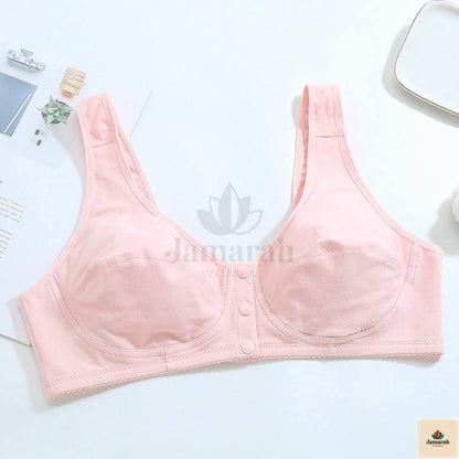 Women's Front-Open Cotton Bra Pack of 2 