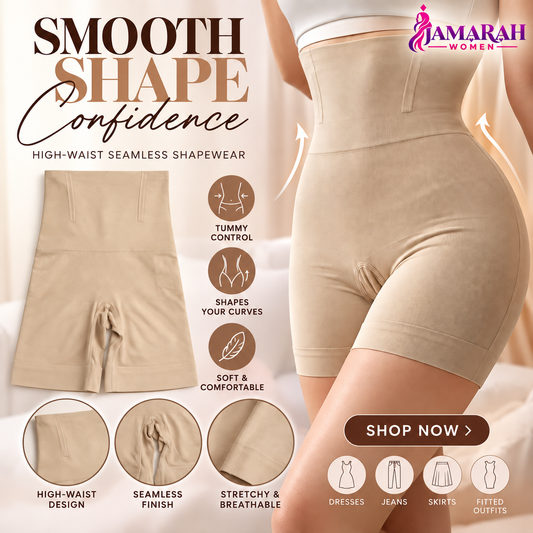 Women's High-Waist Seamless Shapewear Shorts