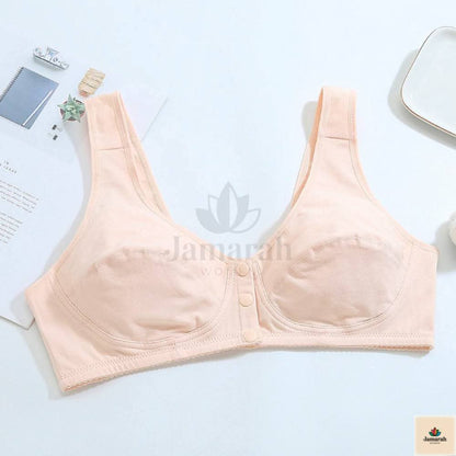 Women's Front-Open Cotton Bra Pack of 2 