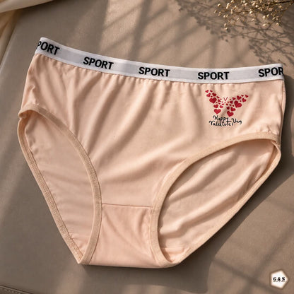 Women's Sport-Elastic Cotton Panties 