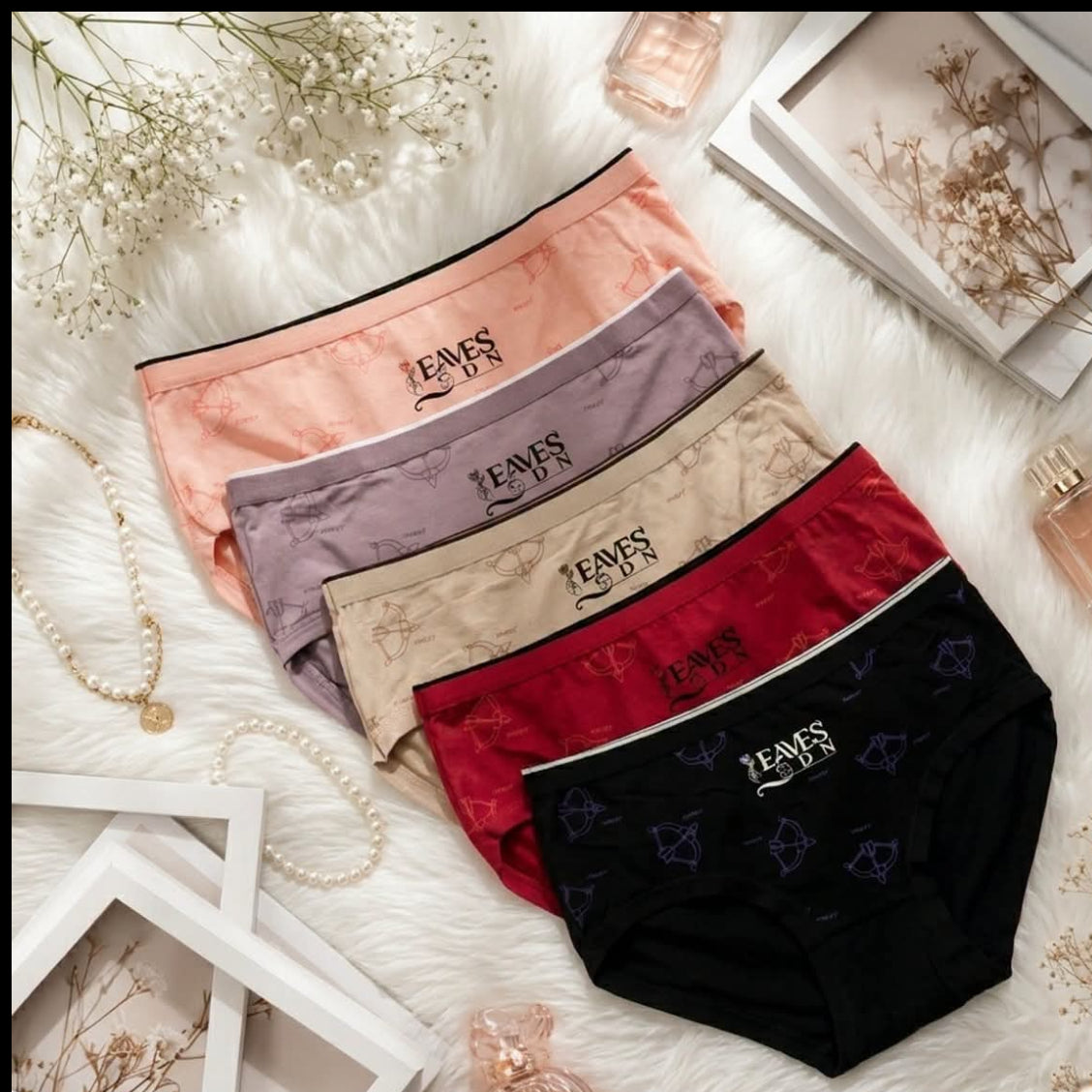 Women's Printed Cotton Panties Pack of 5