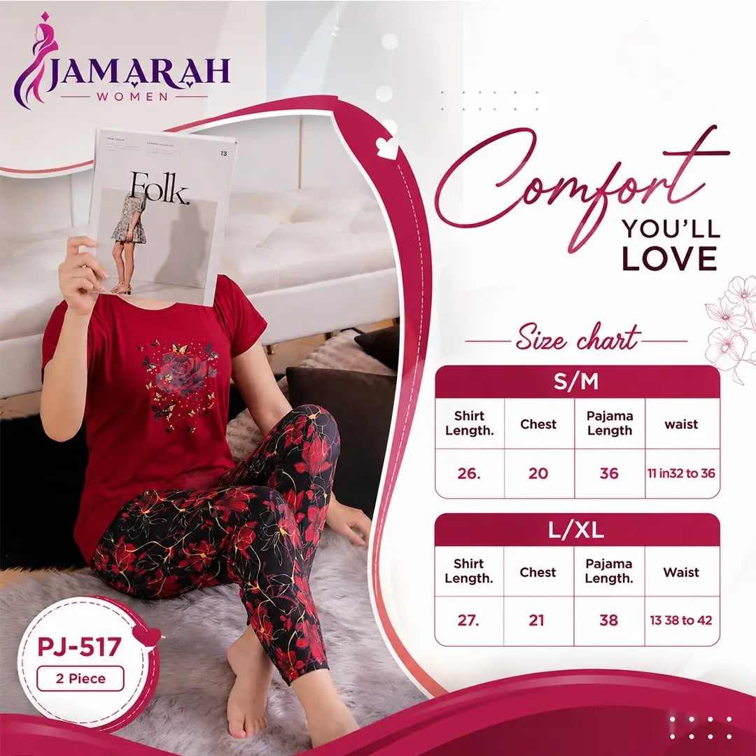 2-Piece Cotton Printed Sleepwear
