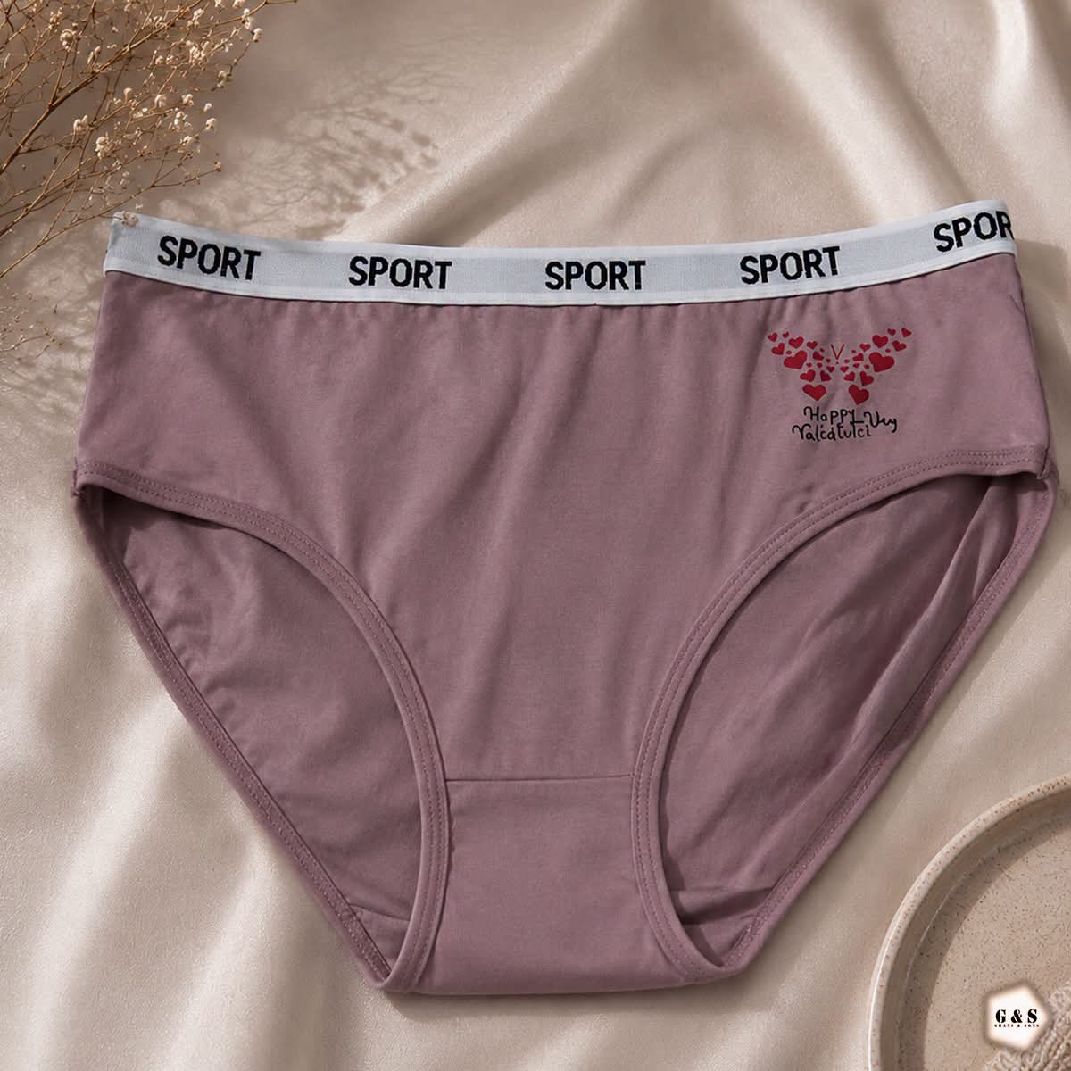 Women's Sport-Elastic Cotton Panties 
