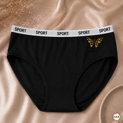 Women's Sport-Elastic Cotton Panties 