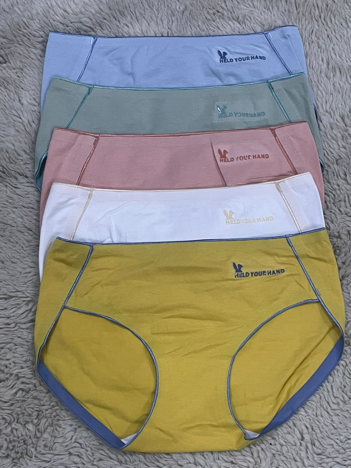 Women's Mid-High Waist Cotton Panties Pack of 5