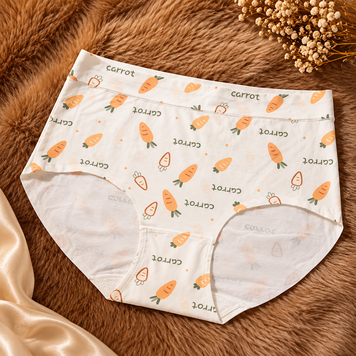 Carrot print ladies’ briefs
