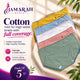 Women's Mid-High Waist Cotton Panties Pack of 5