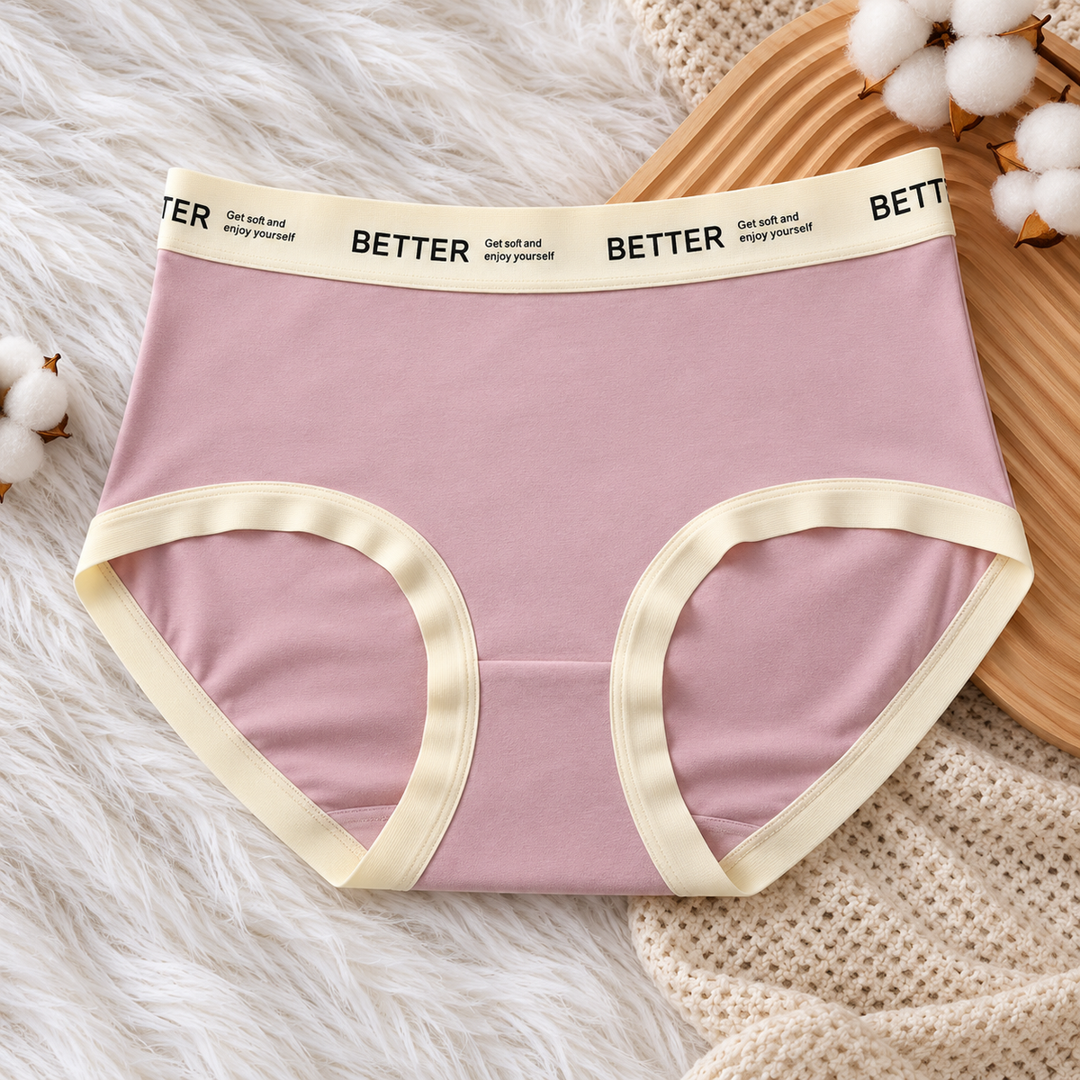 Triangle Shape Seamless Panties with Contrast Trim – Pack of 5