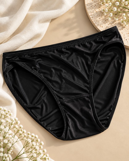 Black low-waist malai jersey panties