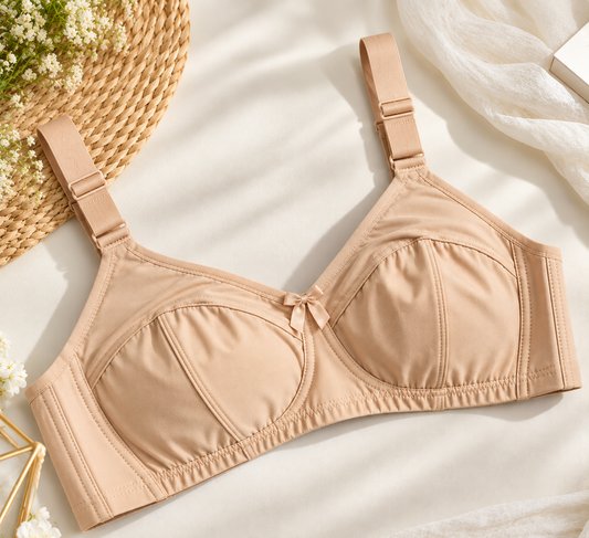 Imported everyday comfort bras in assorted colours, pack of two supplied in random colours