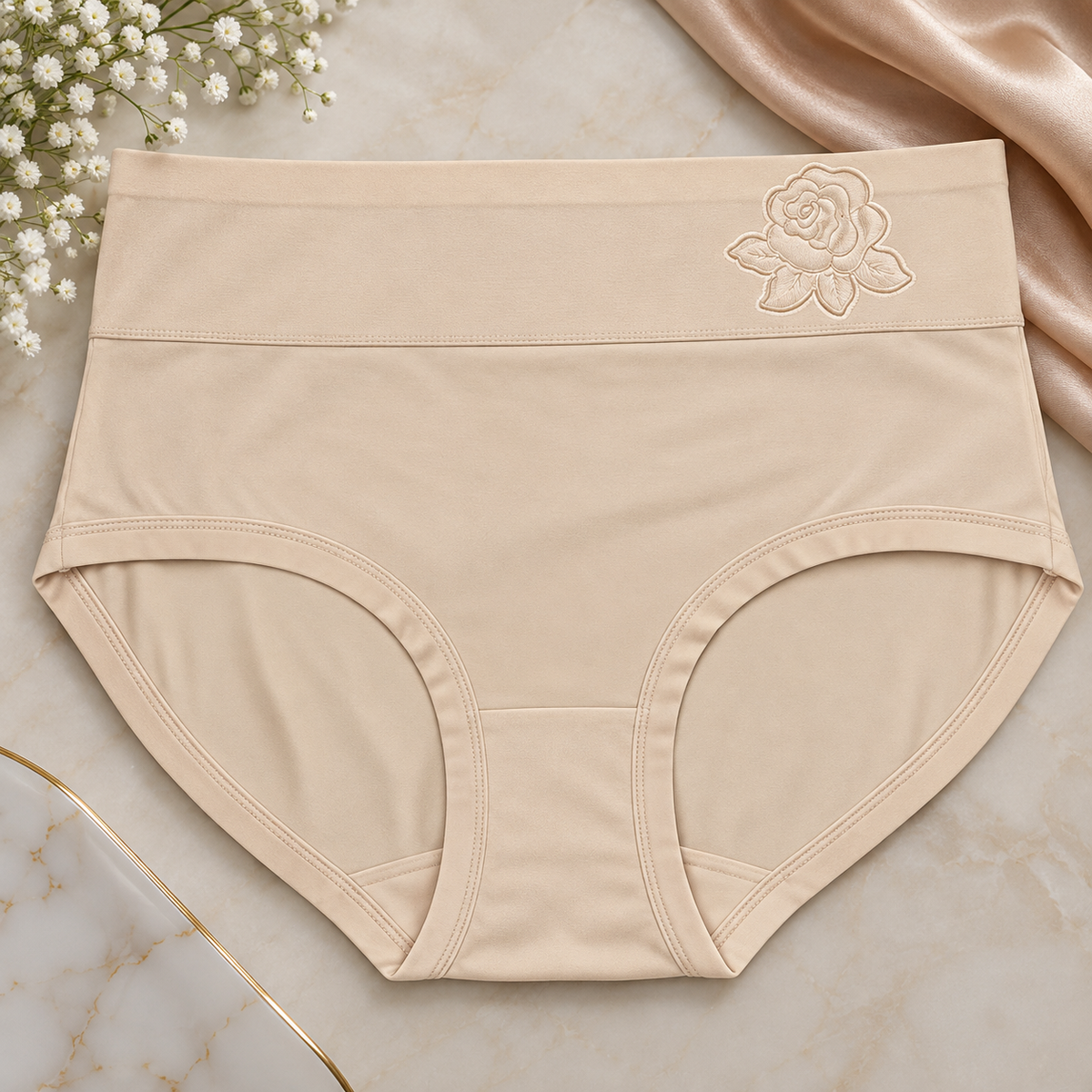 Rose Embroidered Panties – Pack of 5
