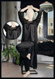 Women's 3-Piece Satin & Lace Nightwear