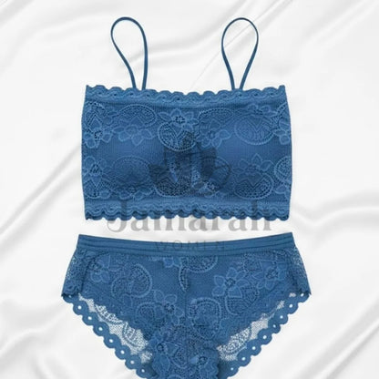 Ladies Stylish Lace Bralette Panty