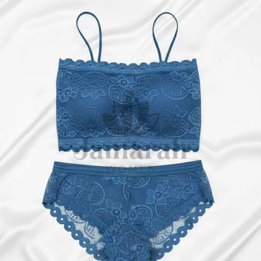 Ladies Stylish Lace Bralette Panty