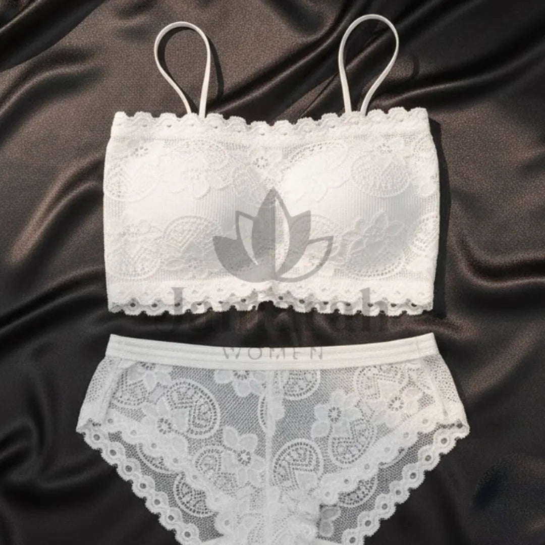 Ladies Stylish Lace Bralette Panty