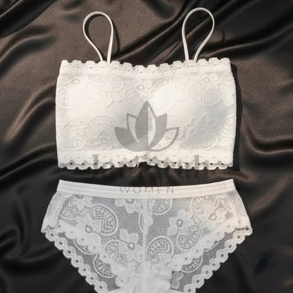 Ladies Stylish Lace Bralette Panty