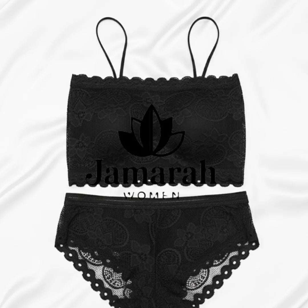 Lace Bralette Panty Set Pack of 3