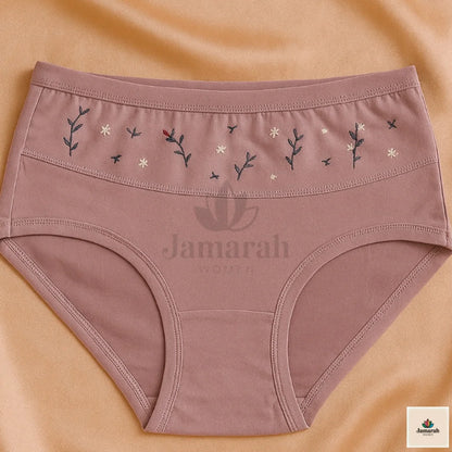 Ladies Flower Cotton Jersey Panties