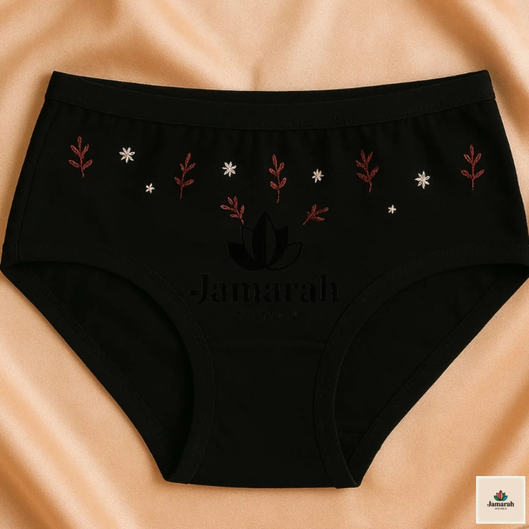 Ladies Flower Cotton Jersey Panties