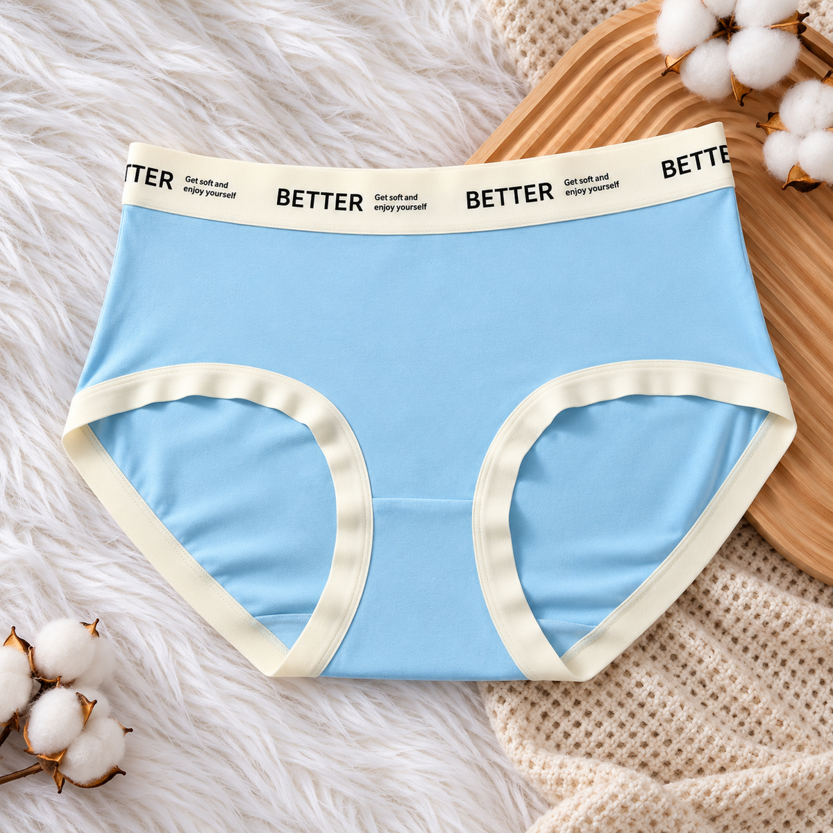 Triangle Shape Seamless Panties with Contrast Trim – Pack of 5