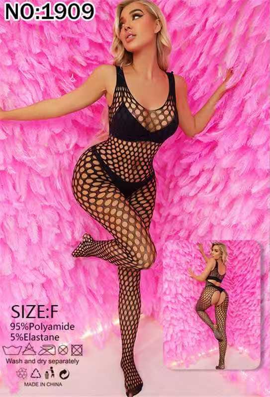 Women's Mixed Fishnet Bodystocking